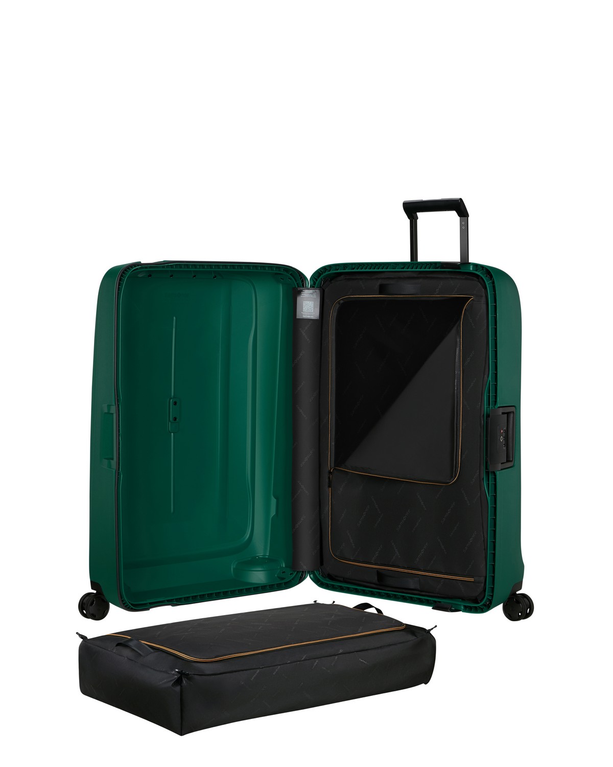 Βαλίτσα 4 ρόδες ESSENS ΠΡΑΣΙΝΟ ΣΚΟΥΡΟ Size 81 φωτογραφία