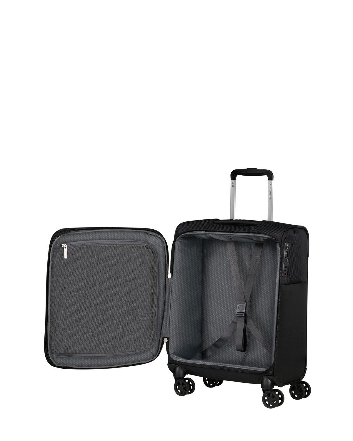 Βαλίτσα 4 ρόδες BASE BREEZE ΜΑΥΡΟ Size 55EXP φωτογραφία