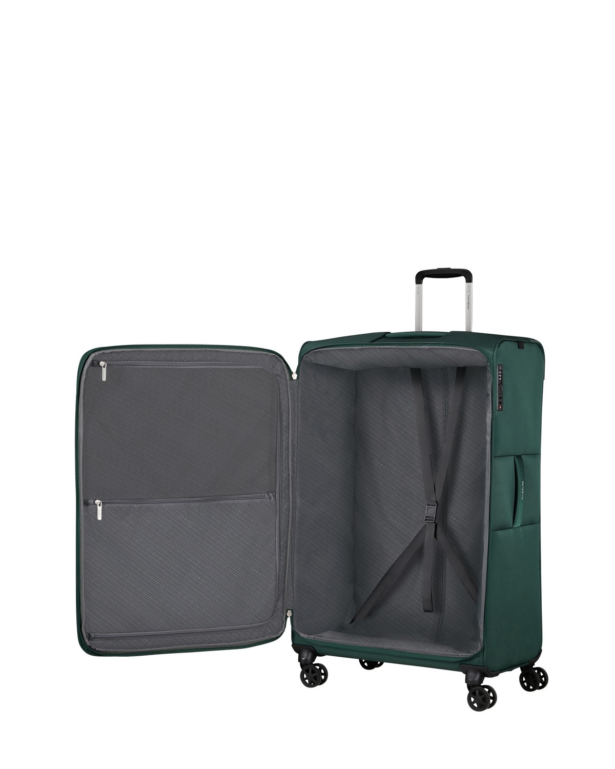 Βαλίτσα 4 ρόδες BASE BREEZE ΠΡΑΣΙΝΟ ΣΚΟΥΡΟ Size 81EXP φωτογραφία