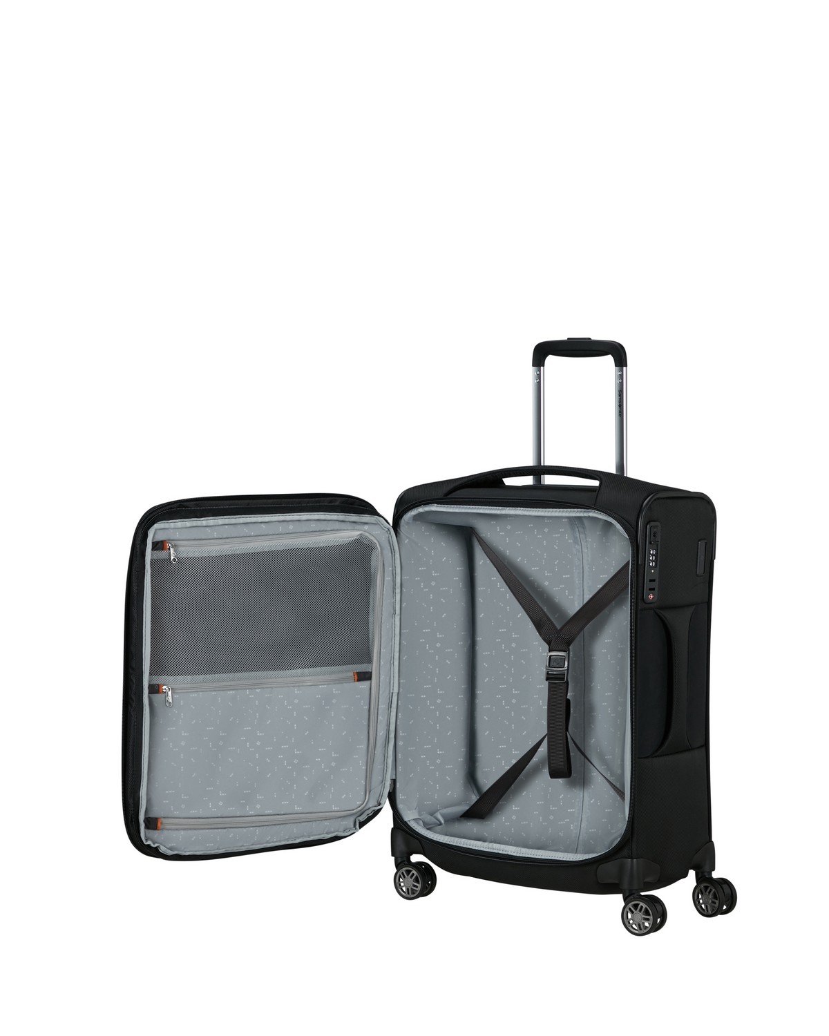 Βαλίτσα 4 ρόδες RE-LITE ΜΑΥΡΟ Size 55EXP φωτογραφία